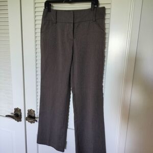 I.N. Studio Womens 8 Brown Flare Leg Pants Stretch Rayon Blend